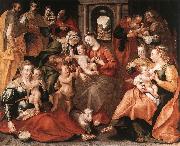 VOS, Marten de The Family of St Anne aer oil painting
